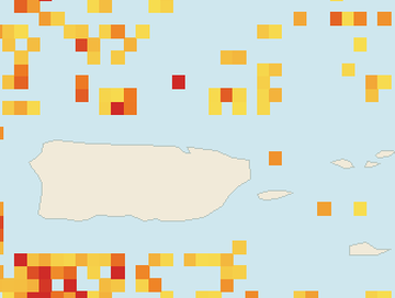 Satellite floating-algae map near San Juan and Isla Verde, Sep 2021 (opens full map image in a new tab)