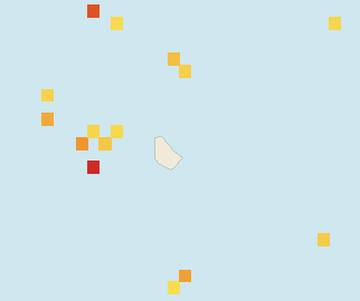 Satellite floating-algae map near Eastern Barbados, Oct 2021 (opens full map image in a new tab)