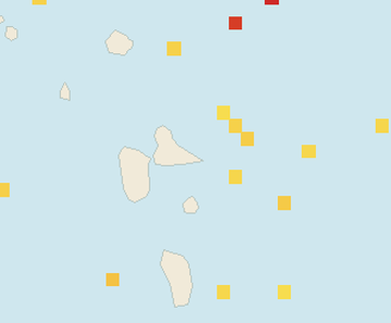 Satellite floating-algae map near Guadeloupe Atlantic Coast, Nov 2021 (opens full map image in a new tab)