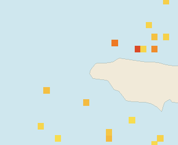 Satellite floating-algae map near Negril, Nov 2021 (opens full map image in a new tab)