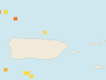 Satellite floating-algae map near San Juan and Isla Verde, Nov 2021 (opens full map image in a new tab)