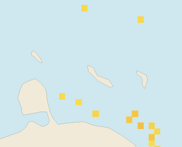 Satellite floating-algae map near Curacao West Coast, Dec 2021 (opens full map image in a new tab)