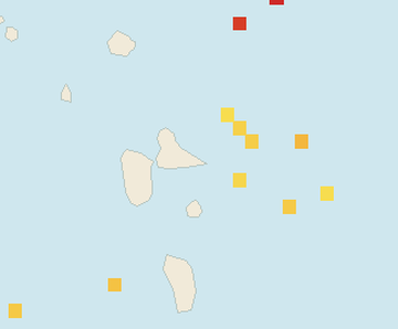 Satellite floating-algae map near Guadeloupe Atlantic Coast, Dec 2021 (opens full map image in a new tab)