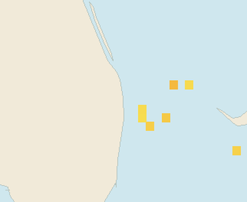 Satellite floating-algae map near Palm Beach, Jan 2022 (opens full map image in a new tab)