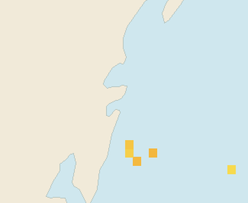 Satellite floating-algae map near Tulum Beach Zone, Jan 2022 (opens full map image in a new tab)