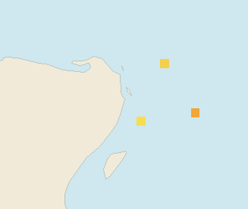 Satellite floating-algae map near Cancun Hotel Zone, Feb 2022 (opens full map image in a new tab)