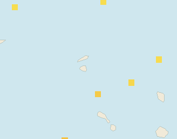 Satellite floating-algae map near St. Maarten, Feb 2022 (opens full map image in a new tab)