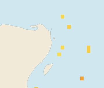 Satellite floating-algae map near Cancun Hotel Zone, Mar 2022 (opens full map image in a new tab)