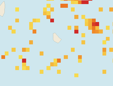 Satellite floating-algae map near South Coast Barbados, Mar 2022 (opens full map image in a new tab)