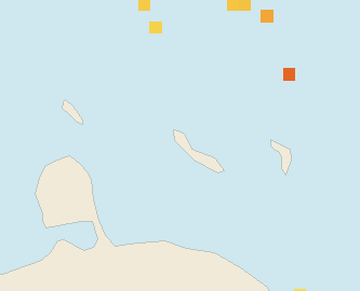 Satellite floating-algae map near Curacao West Coast, Apr 2022 (opens full map image in a new tab)