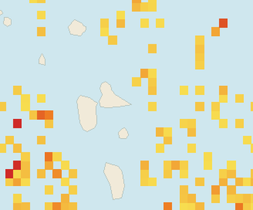 Satellite floating-algae map near Guadeloupe Atlantic Coast, Apr 2022 (opens full map image in a new tab)
