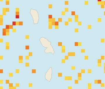 Satellite floating-algae map near Martinique Atlantic Coast, May 2022 (opens full map image in a new tab)