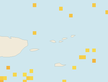 Satellite floating-algae map near St. Thomas, May 2022 (opens full map image in a new tab)