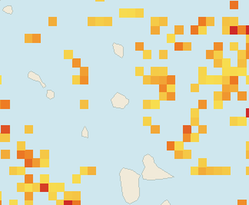 Satellite floating-algae map near Antigua East Coast, Jun 2022 (opens full map image in a new tab)