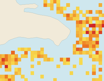 Satellite floating-algae map near Bayahibe, Jun 2022 (opens full map image in a new tab)