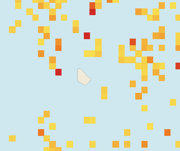 Satellite floating-algae map near Eastern Barbados, Jun 2022 (opens full map image in a new tab)