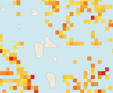 Satellite floating-algae map near Guadeloupe Atlantic Coast, Jun 2022 (opens full map image in a new tab)