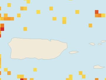 Satellite floating-algae map near San Juan and Isla Verde, Jun 2022 (opens full map image in a new tab)