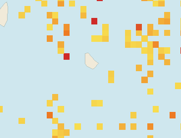 Satellite floating-algae map near South Coast Barbados, Jun 2022 (opens full map image in a new tab)