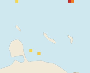 Satellite floating-algae map near Curacao West Coast, Jul 2022 (opens full map image in a new tab)