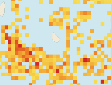 Satellite floating-algae map near South Coast Barbados, Jul 2022 (opens full map image in a new tab)