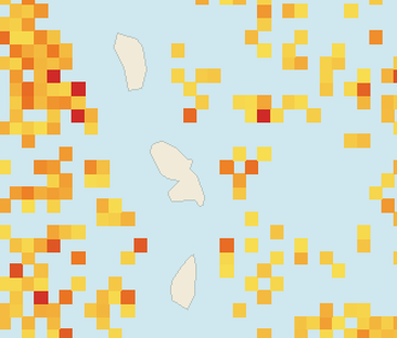 Satellite floating-algae map near Martinique Atlantic Coast, Aug 2022 (opens full map image in a new tab)
