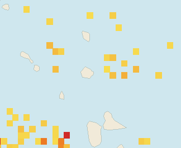 Satellite floating-algae map near Antigua East Coast, Sep 2022 (opens full map image in a new tab)