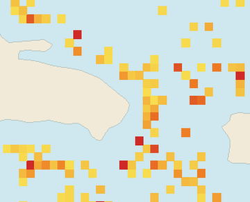 Satellite floating-algae map near Punta Cana and Bavaro, Sep 2022 (opens full map image in a new tab)