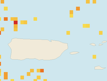 Satellite floating-algae map near San Juan and Isla Verde, Sep 2022 (opens full map image in a new tab)