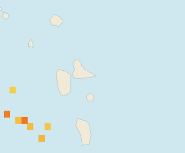 Satellite floating-algae map near Guadeloupe Atlantic Coast, Oct 2022 (opens full map image in a new tab)