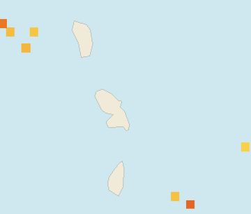 Satellite floating-algae map near Martinique Atlantic Coast, Oct 2022 (opens full map image in a new tab)