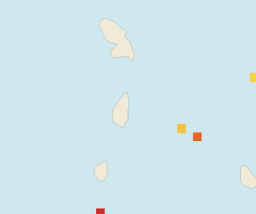 Satellite floating-algae map near Saint Lucia East Coast, Oct 2022 (opens full map image in a new tab)