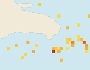 Satellite floating-algae map near Bayahibe, Nov 2022 (opens full map image in a new tab)