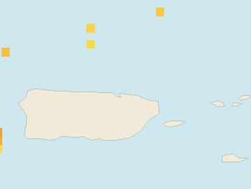 Satellite floating-algae map near San Juan and Isla Verde, Nov 2022 (opens full map image in a new tab)