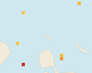 Satellite floating-algae map near Aruba Palm and Eagle Beach, Dec 2022 (opens full map image in a new tab)