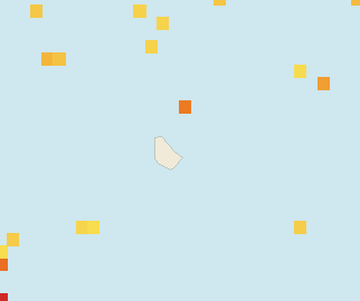 Satellite floating-algae map near Eastern Barbados, Dec 2022 (opens full map image in a new tab)