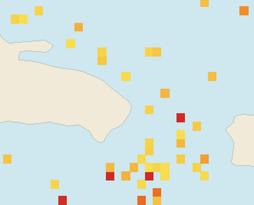 Satellite floating-algae map near Punta Cana and Bavaro, Dec 2022 (opens full map image in a new tab)