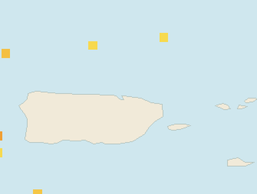 Satellite floating-algae map near San Juan and Isla Verde, Dec 2022 (opens full map image in a new tab)