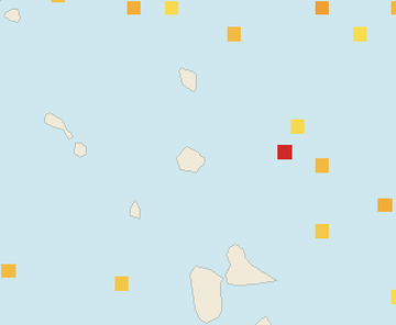 Satellite floating-algae map near Antigua East Coast, Jan 2023 (opens full map image in a new tab)