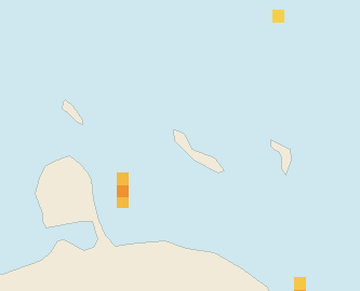 Satellite floating-algae map near Curacao West Coast, Jan 2023 (opens full map image in a new tab)