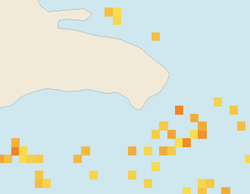 Satellite floating-algae map near Bayahibe, Mar 2023 (opens full map image in a new tab)
