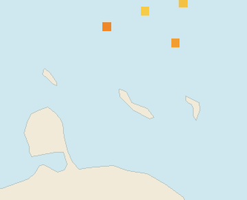 Satellite floating-algae map near Curacao West Coast, May 2023 (opens full map image in a new tab)