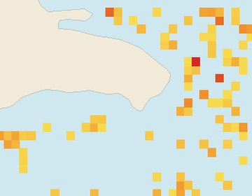 Satellite floating-algae map near Bayahibe, Jun 2023 (opens full map image in a new tab)