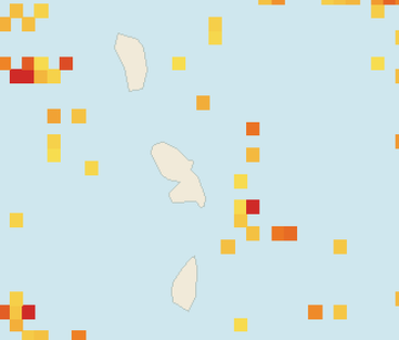 Satellite floating-algae map near Martinique Atlantic Coast, Jun 2023 (opens full map image in a new tab)