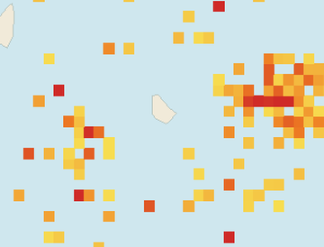 Satellite floating-algae map near South Coast Barbados, Jun 2023 (opens full map image in a new tab)