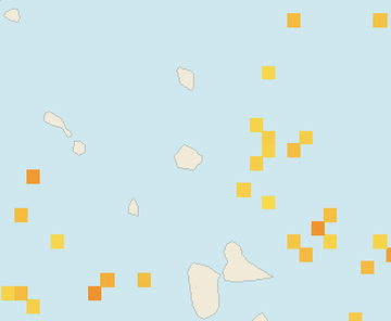 Satellite floating-algae map near Antigua East Coast, Jul 2023 (opens full map image in a new tab)