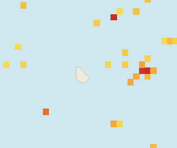 Satellite floating-algae map near Eastern Barbados, Jul 2023 (opens full map image in a new tab)