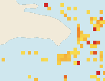Satellite floating-algae map near Bayahibe, Sep 2023 (opens full map image in a new tab)