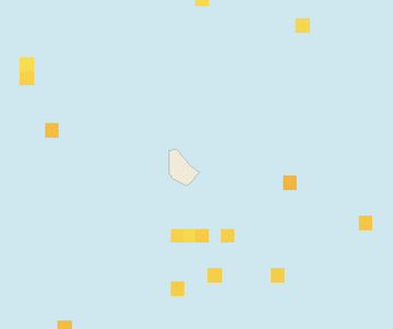 Satellite floating-algae map near Eastern Barbados, Sep 2023 (opens full map image in a new tab)