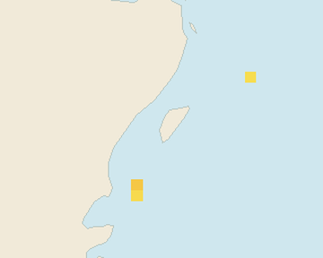 Satellite floating-algae map near Akumal, Oct 2023 (opens full map image in a new tab)